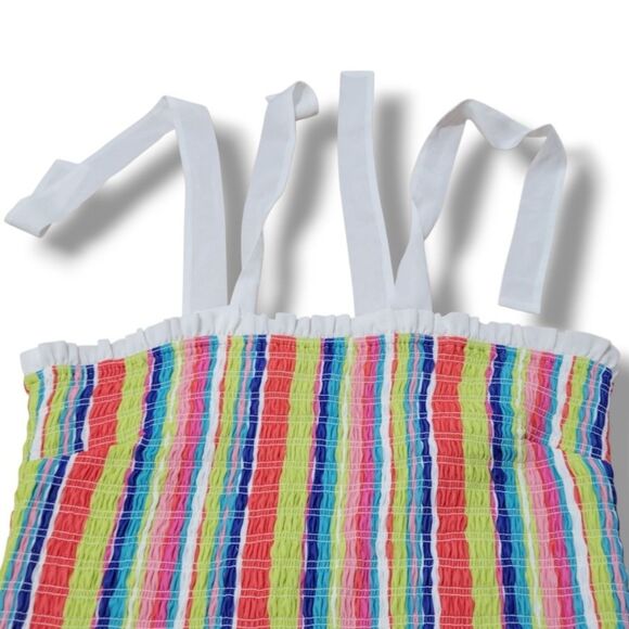 Joy & Ash Dress Size 1X Women's Plus Size Dress Ruffle Smocked Dress Sleeveless - Picture 5 of 8